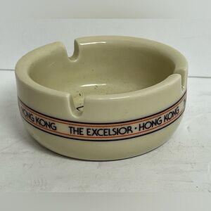 The Excelsior Hotel Ceramic Ashtray Hong Kong Souvenir Made in Japan Hanview